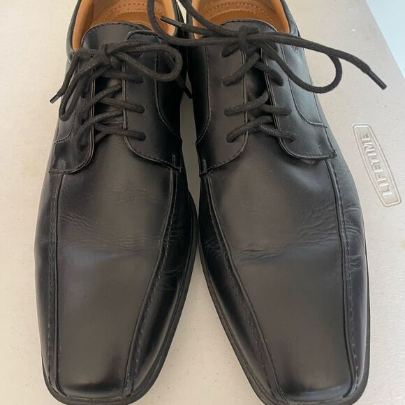 Croft & Barrow Mens Sz 11 M Black Leather Oxford Core Technology Loafers shoes - Picture 2 of 7